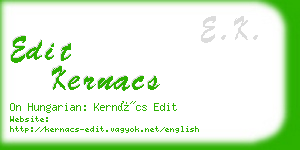 edit kernacs business card